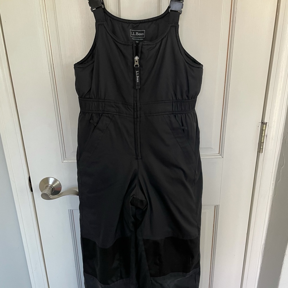 Kids LL Bean Cold Buster Snowbib Size 10